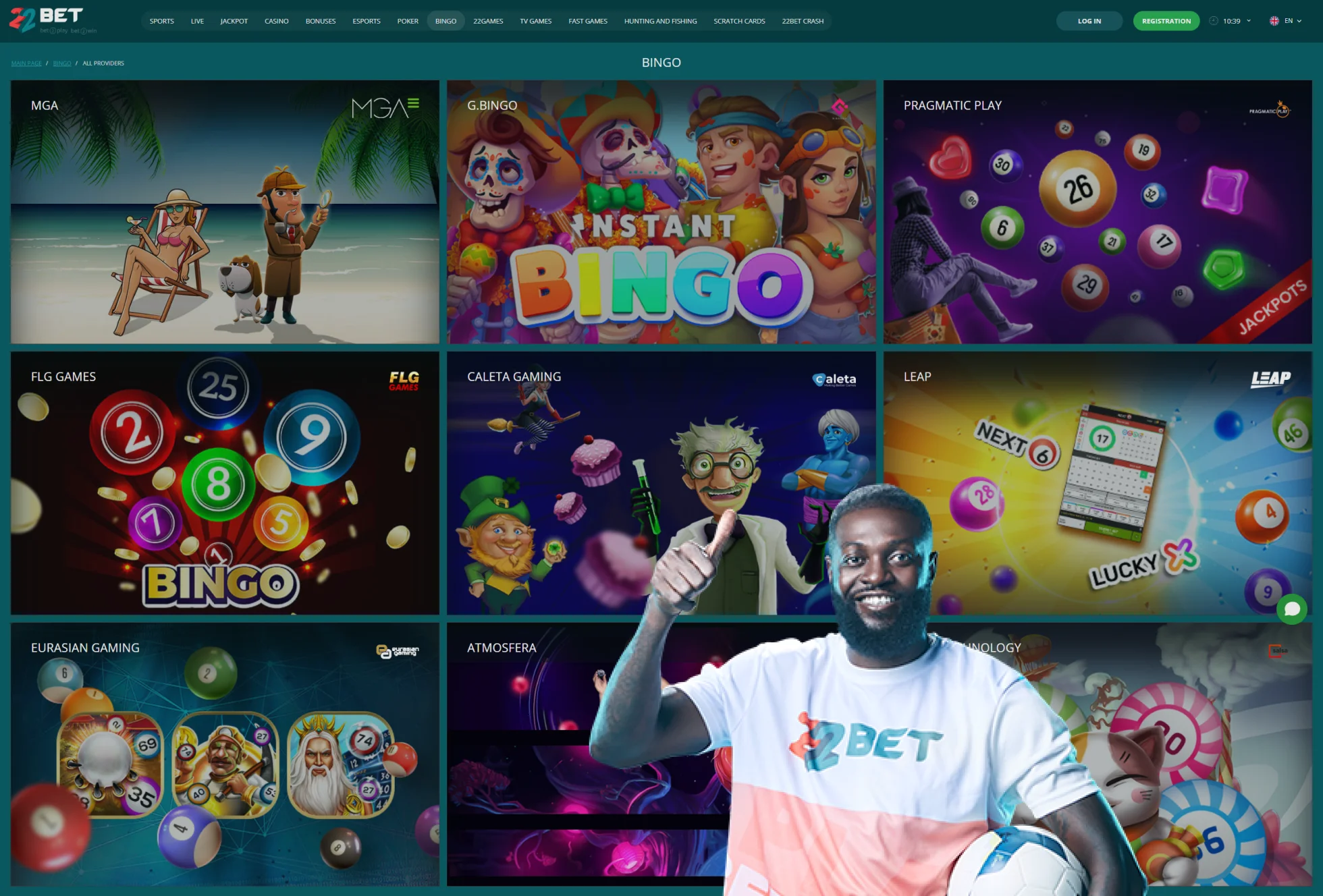 22Bet Casino Games